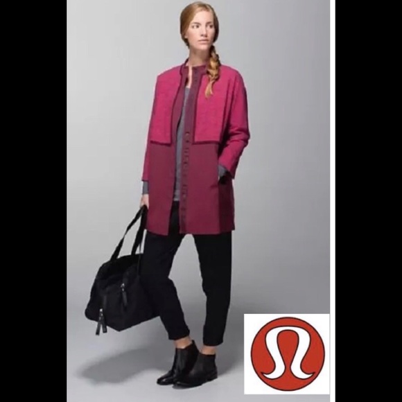 lululemon athletica Jackets & Blazers - Lululemon Cocoon Car Coat Berry XS